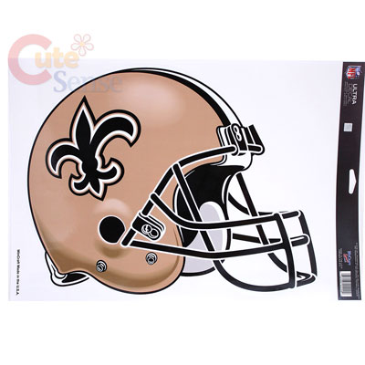 NFL New Orleans Saints Helmet  Window Decal Cling